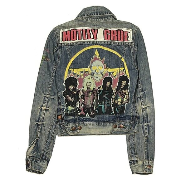 MOTLEY CRUE Denim Jacket LIMITED EDITION 26 of 250 RARE - Picture 1 of 3
